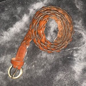 Brown Braided Belt